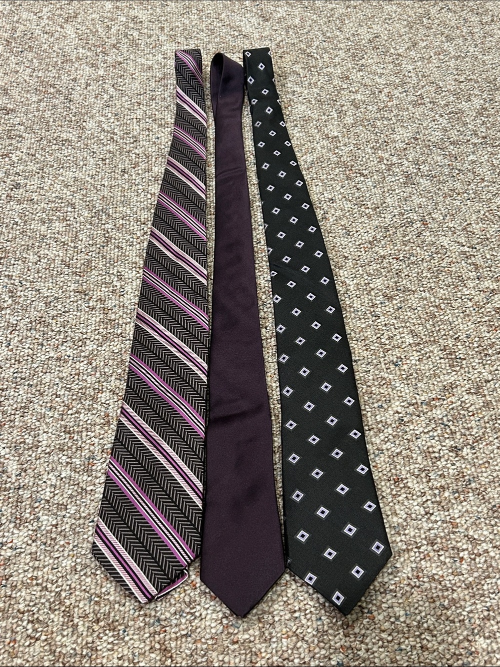 Theory Men's Purple and Black Tie Trio